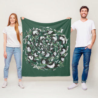 Couverture Polaire Panda-monium