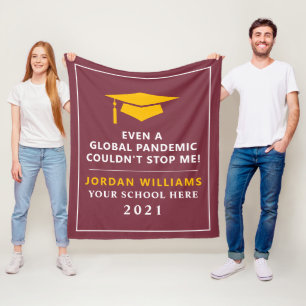 Couverture Polaire Pandémie personnalisée - Classe supérieure de 2