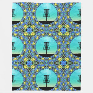 Couverture Polaire Panier Abstrait Disk Golf 5