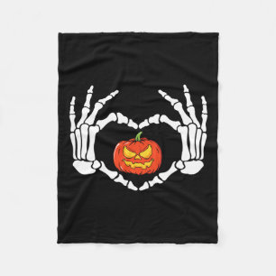 Couverture Polaire Panneau Coeur Mains Retro Costume Halloween Femmes