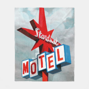 Couverture Polaire Panneau du Motel Stardust