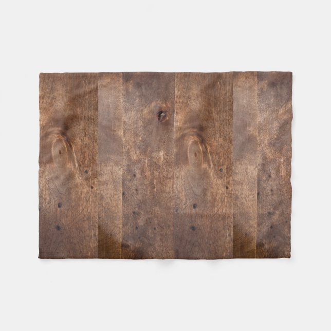 Couverture Polaire Panneau usé de pin (Devant (Horizontal))