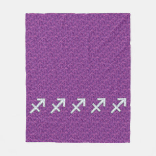Couverture Polaire Panneau Zodiac Pearl Sagittarius Fuchsia Camo numé