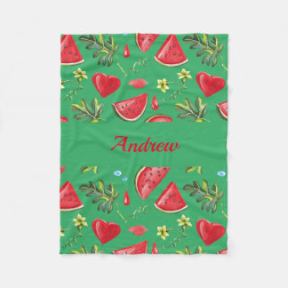 Couverture Polaire Pantalon De Pastèque Pour Bébés, Enfants, Adultes