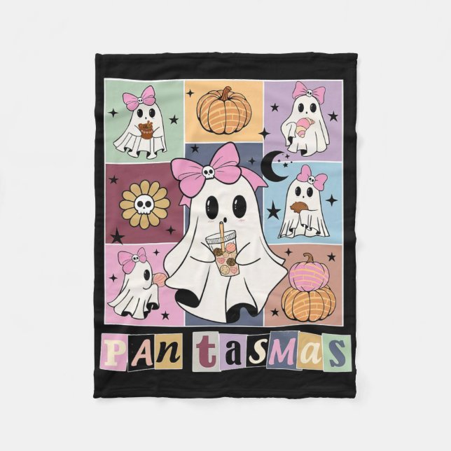 Couverture Polaire Pantasmas mexicain Halloween Ghost Éffrayant Conch (Devant)