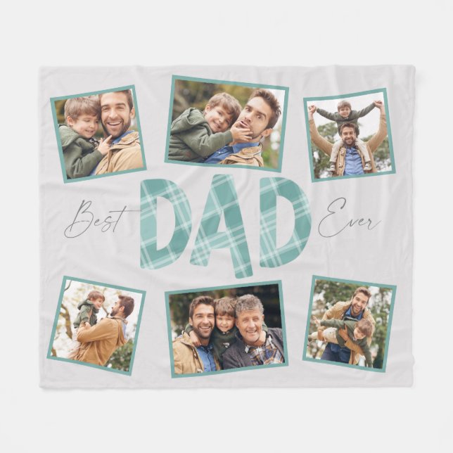 Couverture Polaire Papa à carreaux (Devant (Horizontal))