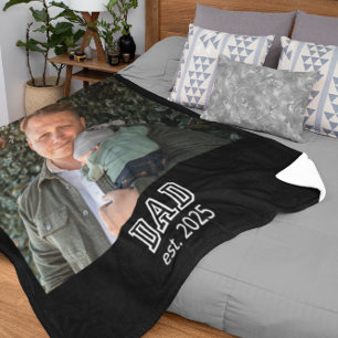 Couverture Polaire Papa a établi une photo d'année personnalisée pour