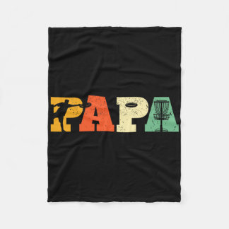Couverture Polaire Papa amateur de disc golf Frisbee golfeur Papa pèr