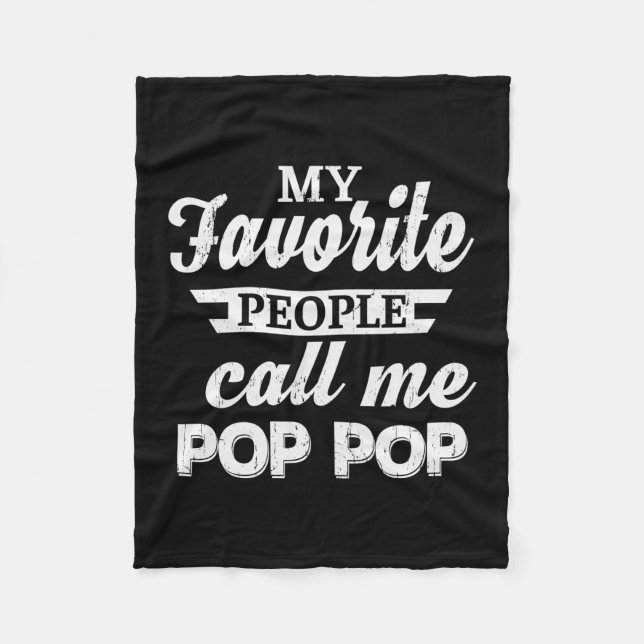 Couverture Polaire Papa Cadeau Mon Favori Les gens m'appellent Papa (Devant)