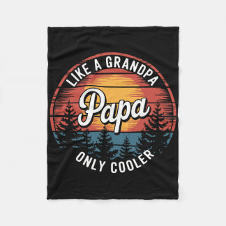 Couverture Polaire Papa Comme Un Grand-Père Seulement Glacière Drôle