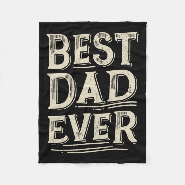 Couverture Polaire Papa De All Time De Fille Fils Anniversaire (Devant)