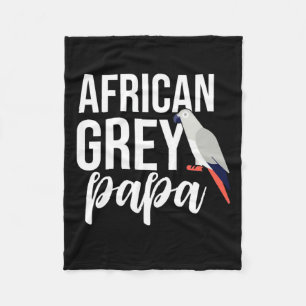 Couverture Polaire Papa de perroquet gris d'Afrique