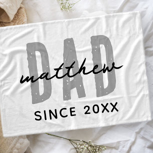 Couverture Polaire Papa depuis 20XX Moderne Simple Prépa