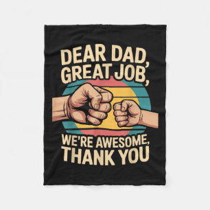 Couverture Polaire Papa drôle Fête des Pères Rétro Cher Papa Excellen