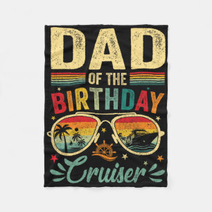 Couverture Polaire Papa du croiseur d'anniversaire Sungles Croisière