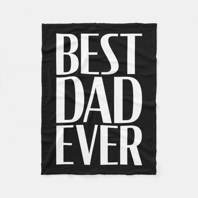 Couverture Polaire Papa Ever - Fête du Père Unique Hommes 2 (Devant)