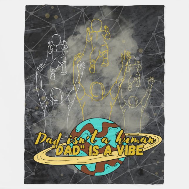 Couverture Polaire Papa, Fleece Blanket vibe (Devant)