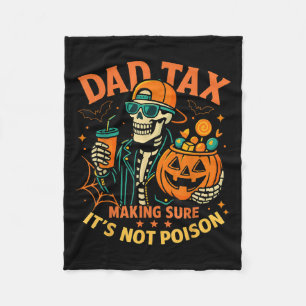 Couverture Polaire Papa Halloween Taxe S'assurant que ce n'est pas Is