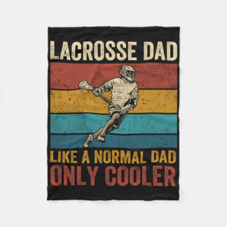 Couverture Polaire Papa Lacrosse Comme Un Père Normal Seulement Glaci