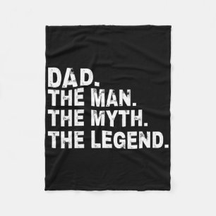 Couverture Polaire Papa L'homme Le Mythe La Légende Cadeau Fête Des P