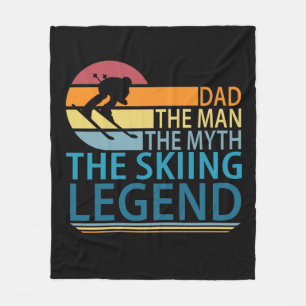 Couverture Polaire Papa L'Homme Le Mythe La Légende Du Ski