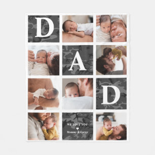 Couverture Polaire Papa, on t'aime   Camion noir 8 photo moderne
