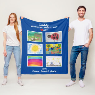 Couverture Polaire Papa, on t'aime Télécharger des dessins d'oeuvre