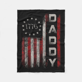 Couverture Polaire Papa Patriotique Drapeau Vétéran Arrière Grand-Pèr