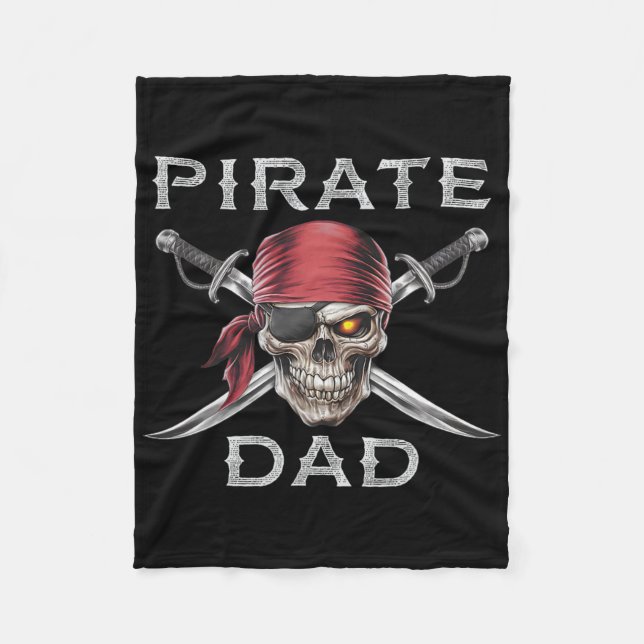 Couverture Polaire Papa Pirate (Devant)