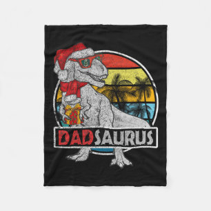 Couverture Polaire Papa Saurus T Rex Dinosaur Famille Correspondant à