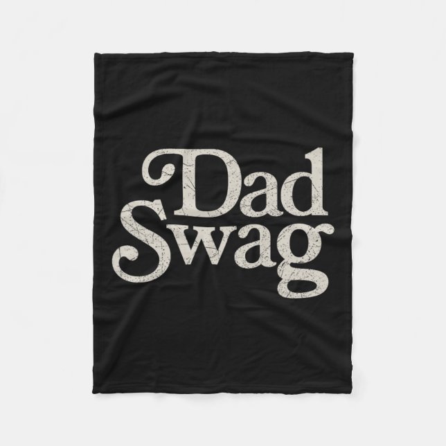 Couverture Polaire Papa Swag Fête des pères rétro (Devant)