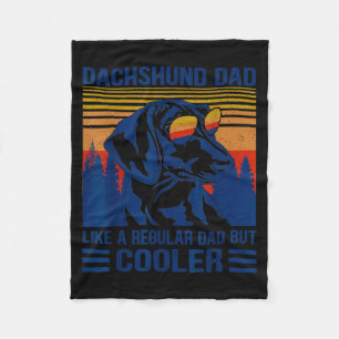 Couverture Polaire Papa teckel vintage comme un papa normal mais plus