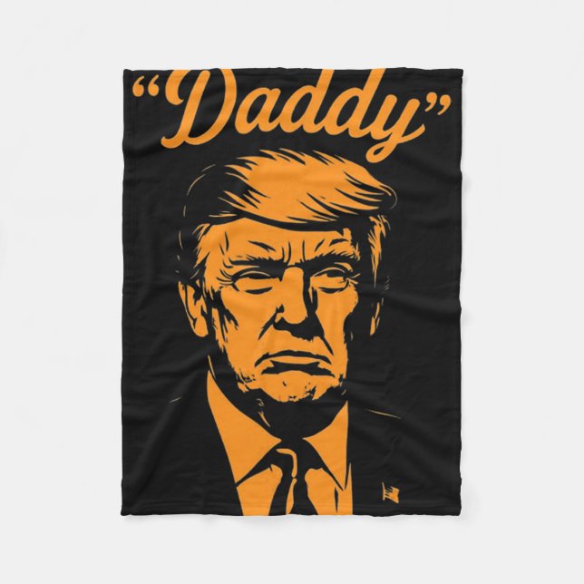 Couverture Polaire Papa Trump  (Devant)