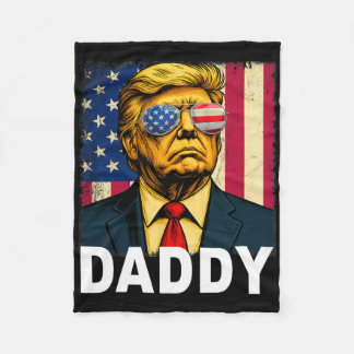 Couverture Polaire Papa Trump Drôle Papa Trump Papa Pour Hommes Et Fe