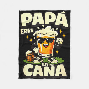 Couverture Polaire Papa tu es génial drôle bière espagnole papa fête