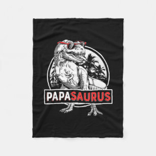 Couverture Polaire Papasaurus T Rex Dinosaur Funny Papa Saurus