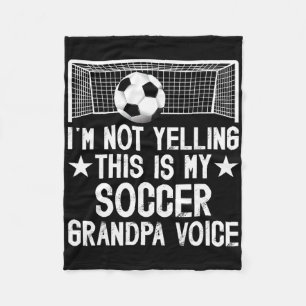 Couverture Polaire Papi de foot voix grand-père d'un joueur de foot G