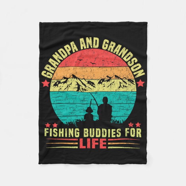 Couverture Polaire Papi et petit-fils, compagnons de pêche pour la vi (Devant)