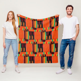 Couverture Polaire Papier Kente africain