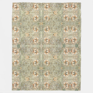 Couverture Polaire Papier peint floral Chèvrefeuille de William Morri