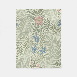 Couverture Polaire Papier peint floral de William Morris Larkspur