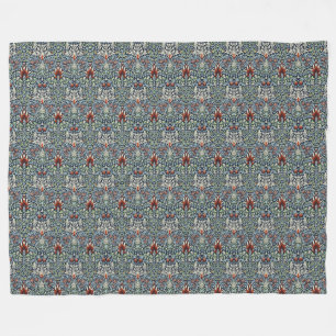 Couverture Polaire Papier peint floral Morris Navy Blue Snakeshead