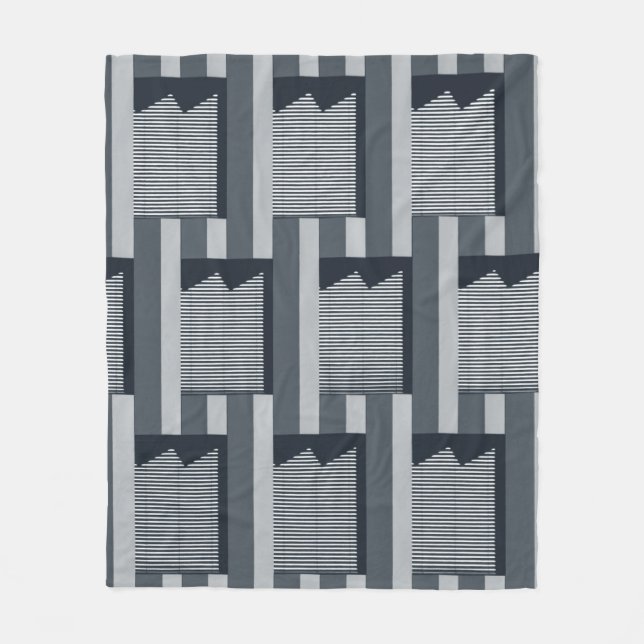 Couverture Polaire Papier peint numérique gris (Devant)