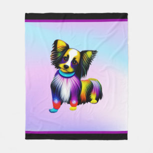 Couverture Polaire Papillion Pop Art Pastel
