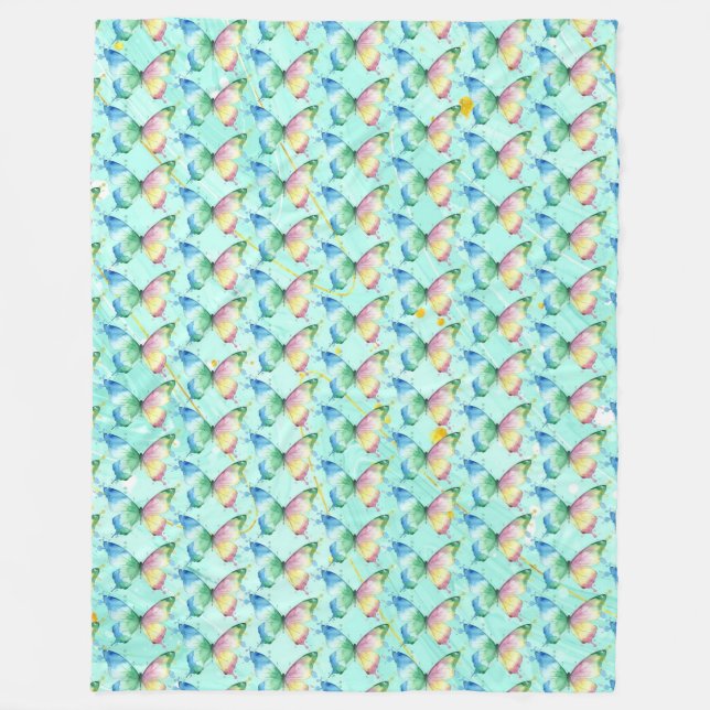 Couverture Polaire Papillon (Devant)