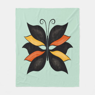 Couverture Polaire Papillon Abstrait Beau insecte