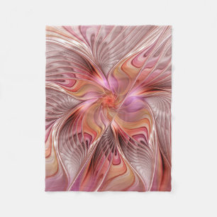 Couverture Polaire Papillon Abstrait coloré Imaginaire Fractal Art