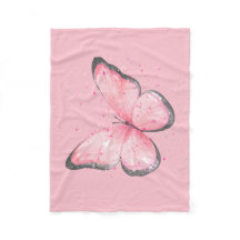 papillon en paillettes roses