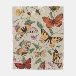 Couverture Polaire Papillon Moth Nature Collection Dessin