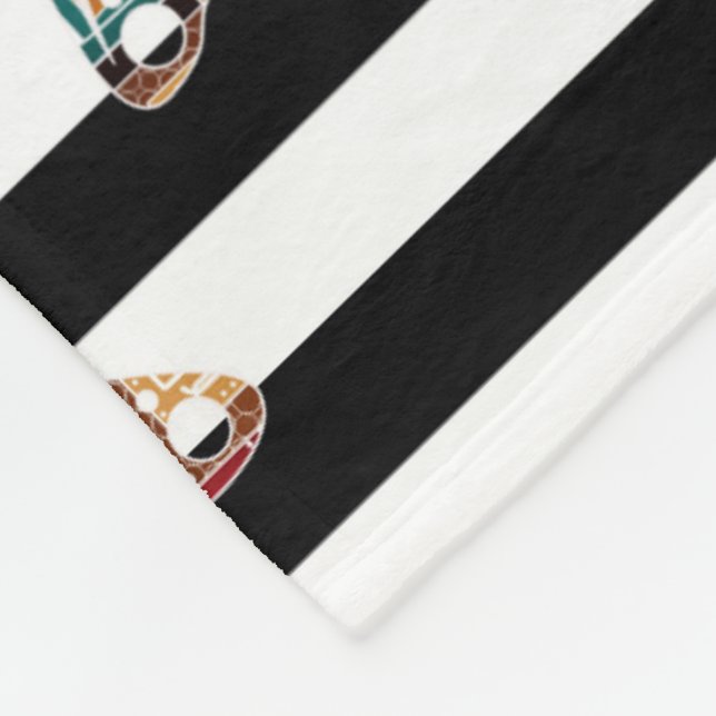 Couverture Polaire Papillon multicolore (Coin)